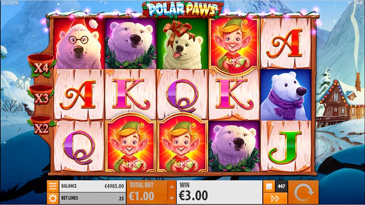 Слот Polar Paws от Quickspin